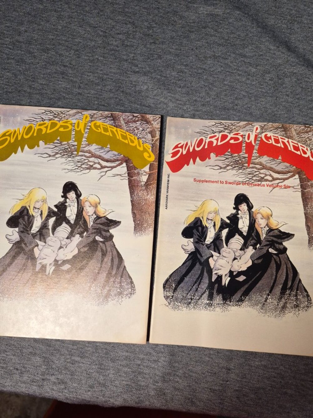 Swords of Cerebus Vol 6 & Supplement Pair SIGNED Dave Sim 1st Print 1984  PMD